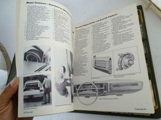 1975 Vintage Chevrolet Consumer Information Dealer Dealership Car Binder Book 6