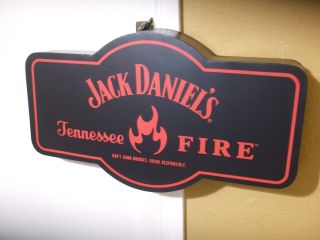 Jack Daniels Tennessee Fire Metal 3d Sign Man Cave Garage Tin