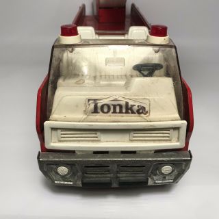 Vintage Tonka Fire Truck Engine Extendable Ladder Metal XR - 101 8