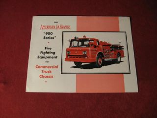 1959? American Lafrance Fire Equipment Truck Apparatus Brochure Old Booklet