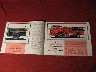 1959? American LaFrance Fire Equipment truck Apparatus Brochure old Booklet 3