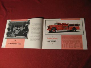 1959? American LaFrance Fire Equipment truck Apparatus Brochure old Booklet 4
