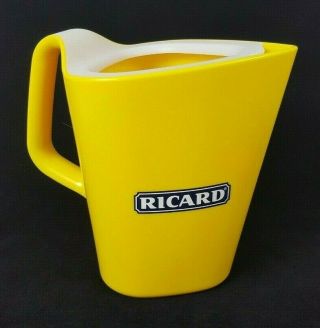 Ricard Plastic Pitcher Design By Robert Stadler 7 " French Barware Pastis