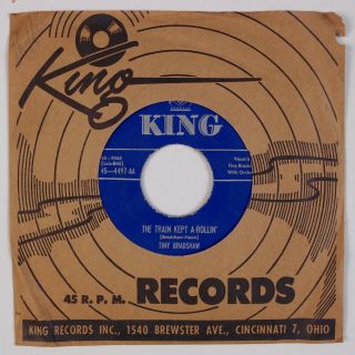 Tiny Bradshaw: Train Kept A - Rollin’ Us King ’51 Orig Jump Blues Green 7” 45 Hear