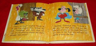 2 Cartoon Character Books 1966 Underdog / 1973 Rocky & Bullwinkle - Vintage 2