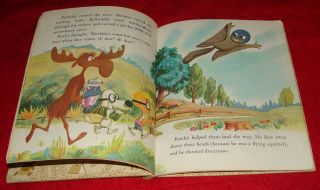 2 Cartoon Character Books 1966 Underdog / 1973 Rocky & Bullwinkle - Vintage 3