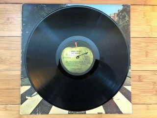 The Beatles ‎– Abbey Road 1969 ‎Apple SO - 383 Uncropped Jacket/Vinyl VG 2 Her Maj 4