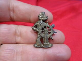 Early Popeye The Sailor Man Pin.  Bx - G