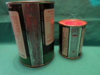 2 Vintage Tin Oil Lubricant Can Bank Advertising Bardahl Top Oil Coin Bank 5
