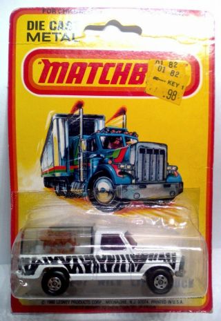 1980 Matchbox Lesney Rolamatics 57 - Wild Life Truck Die - Cast Pickup