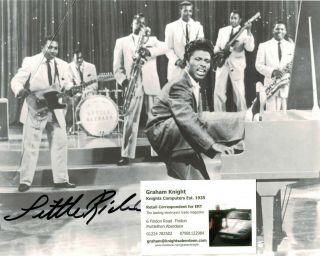 Little Richard Autographed Photo Signed Clearly In Black Ink