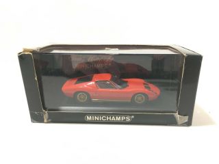 Vintage Minichamps 1:43 1968 Lamborghini Miura Red Mib