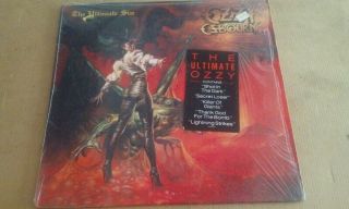 Ozzy Osbourne The Ultimate Sin In Shrink,  Sticker,  Vg,  Vinyl