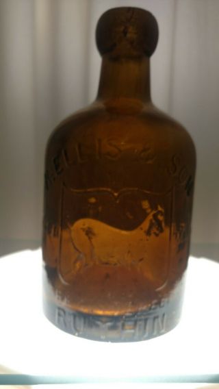 R.  Ellis & Son Soda Bottle.  Vintage And Manufactured For The Royal Family. 3