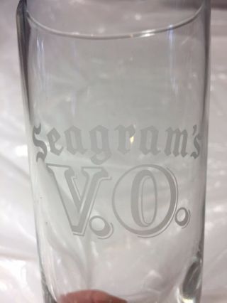 Seagrams V.  O Highball Tumber Glasses 6 
