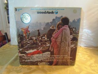 Woodstock Vintage Vinyl 3 Record Album 1970 Cotillion Sd3 - 500