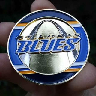 Premium Nhl St.  Louis Blues Poker Card Guard Chip Protector Golf Marker Coin