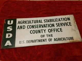 Vintage Usda Dept Of Agriculture Conservation Milk Seed Sign Forest Service