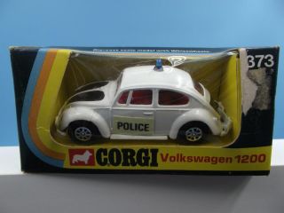 Corgi Toys 373 Police Volkswagen 1200 Complete