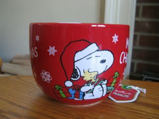 Hallmark Peanuts Christmas 24 Oz.  Mug Merry Christmas To All Nwt
