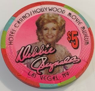 Debbie Reynolds Hollywood Movie Museum Hotel Casino $5 Casino Chip Las Vegas Nv.