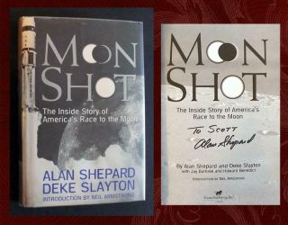 Alan Shepard Signed - Moon Shot - First American In Space,  Apollo Moonwalker (7)