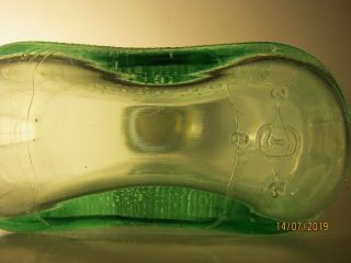 ANTIQUE - GE - GENERAL ELECTRIC - REFRIGERATOR WATER BOTTLE - GREEN TINT - W/CAP 5