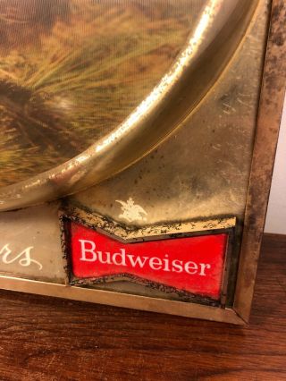 Vintage Budweiser 3D Bubble Pheasants Bar Beer Light Sign Man Cave Pub 2