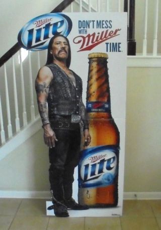 Danny Trejo (machete) Miller Lite Beer Bottle 6 Foot Cardboard Stand - Up Standee