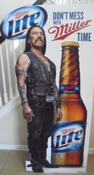 Danny Trejo (Machete) Miller Lite Beer Bottle 6 foot Cardboard Stand - up Standee 2