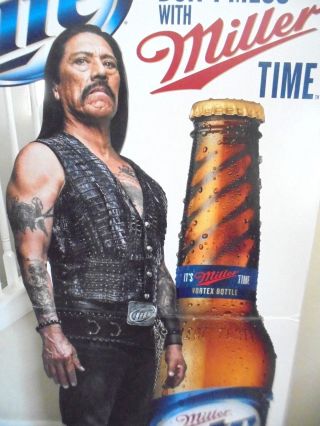 Danny Trejo (Machete) Miller Lite Beer Bottle 6 foot Cardboard Stand - up Standee 3