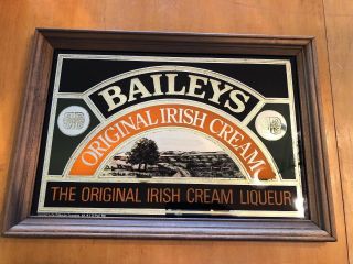 Baileys Irish Cream Bar Decor Baileys Irish Cream Vintage Bar Mirror Sign 1981
