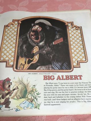 1972 Walt Disney World Country Bear Jamboree Disneyland Records LP w/book,  vinyl 5