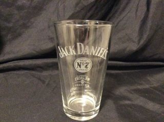 Jack Daniels Pint Glass Mr.  Jack ' s Birthday Whiskey Daniel ' s old number 7 M 2