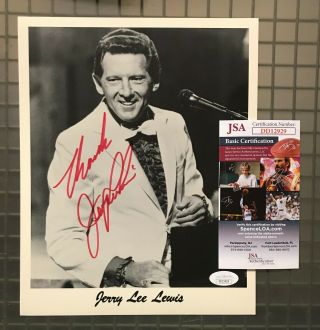 Jerry Lee Lewis Signed 8x10 Photo Autographed Auto Jsa