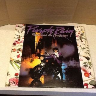 Vintage Prince Purple Rain Lp Record Soundtrack W/ Poster Lp Record Album Vinyl