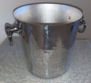Williams Sonoma Hammered Wine Cooler Ice Bucket With Handles