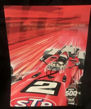 Mario Andretti Signed 2019 Indy 500 Field Program 50th Anniversary Autographed