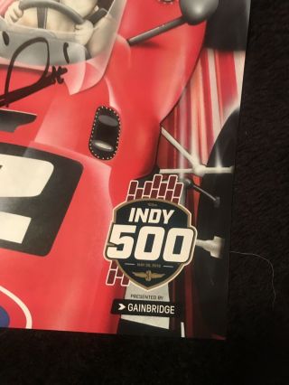 Mario Andretti Signed 2019 Indy 500 Field Program 50th Anniversary Autographed 3