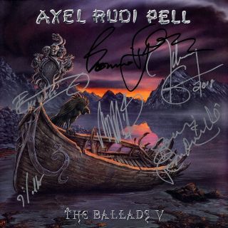 Axel Rudi Pell Ballads V,  Fully Signed,  Bonnie Tyler Vinyl Lp Rainbow Autograph