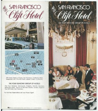 Clift Hotel San Francisco California - Vintage Four Seasons Brochure