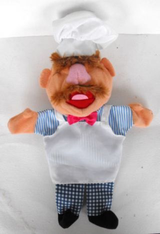 DISNEY Muppets Miss Piggy Kermit Swedish chef 3x hand puppets dolls Netherlands 2