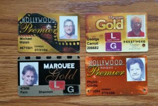 Hollywood Casino Slot Cards Gold/premier " Elite Members " Aurora,  Il - Obsolete
