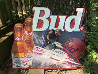 Vintage Budweiser Jet Ski Tin Sign,  Collectibles Item.