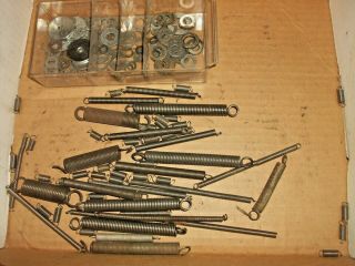 Nos Jennings Mills Slotmachine Springs 7 Thin Washers Various Sizes,  Pull Down,