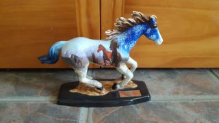 Very Rare Trail Of Painted Ponies Salesmen Sample Grazing Horse 