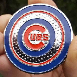 Premium Mlb Chicago Cubs World Series 2016 Coin Golf Maker Poker Chip Card Guard