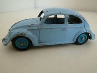 Vintage Dinky Toys 181 Volkswagen Beetle Oval With Hard To Find Plastic Hubs