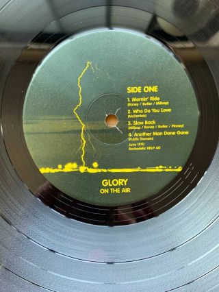 GLORY On the Air LP Rockadelic Private Press 1970 MONSTER Psych Acid Archives NM 5