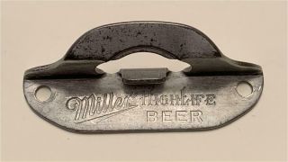1930s Miller High Life Beer Vaughan No Chip Wall Mount Bottle Opener O - 1 - 4